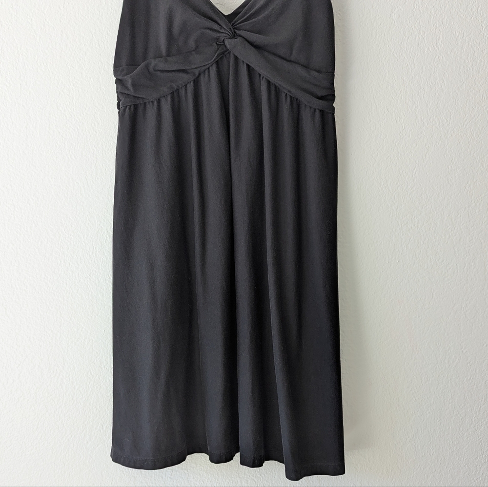 Patagonia Women's Bandha Front Twist V-Neck Black Casual Dress Sleevless Size L - Picture 3 of 13
